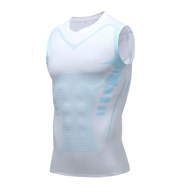 Summer Plus Size Tank Top Men Elastic Gym T Shirt Compression Sleeveless Shirt Bodybuilding Vest Basketball Tank Top Man Clothes